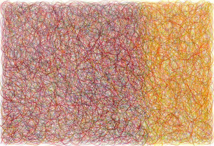 Zeichnung - Farbspiel